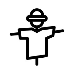 scarecrow icon or logo isolated sign symbol vector illustration - high quality black style vector icons
