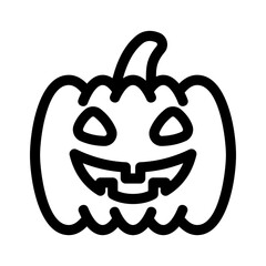 scary pumpkin icon or logo isolated sign symbol vector illustration - high quality black style vector icons
