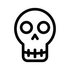 skull icon or logo isolated sign symbol vector illustration - high quality black style vector icons
