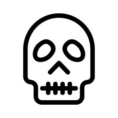 skull icon or logo isolated sign symbol vector illustration - high quality black style vector icons
