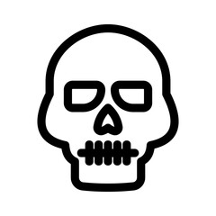 skull icon or logo isolated sign symbol vector illustration - high quality black style vector icons

