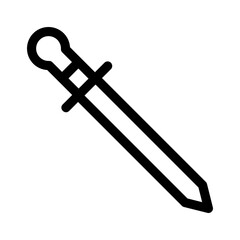 sword icon or logo isolated sign symbol vector illustration - high quality black style vector icons
