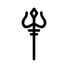 trident icon or logo isolated sign symbol vector illustration - high quality black style vector icons
