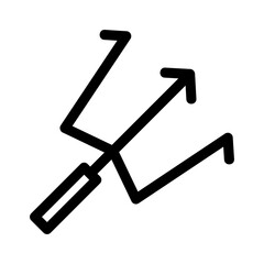 trident icon or logo isolated sign symbol vector illustration - high quality black style vector icons
