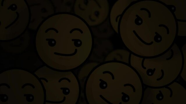 emoji cool wink dark