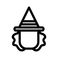 witch icon or logo isolated sign symbol vector illustration - high quality black style vector icons
