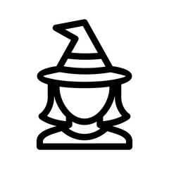 witch icon or logo isolated sign symbol vector illustration - high quality black style vector icons
