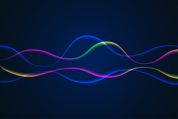 Intersecting glowing laser security beams on a dark background.Art design shine light ray.Laser field.