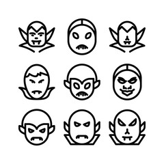 dracula icon or logo isolated sign symbol vector illustration - high quality black style vector icons
