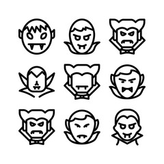 dracula icon or logo isolated sign symbol vector illustration - high quality black style vector icons
