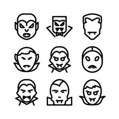 dracula icon or logo isolated sign symbol vector illustration - high quality black style vector icons
