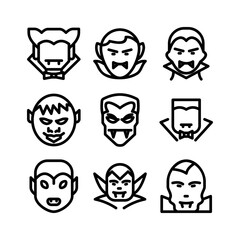 dracula icon or logo isolated sign symbol vector illustration - high quality black style vector icons
