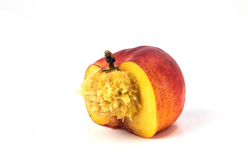 Donut Peaches isolated in white background 