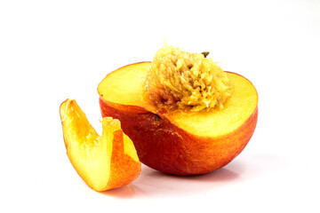 Donut Peaches isolated in white background 