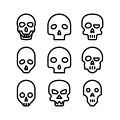 skull icon or logo isolated sign symbol vector illustration - high quality black style vector icons
