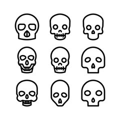skull icon or logo isolated sign symbol vector illustration - high quality black style vector icons

