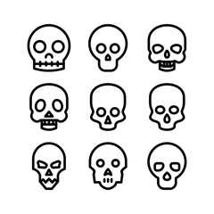 skull icon or logo isolated sign symbol vector illustration - high quality black style vector icons

