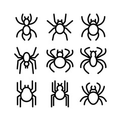 spider icon or logo isolated sign symbol vector illustration - high quality black style vector icons
