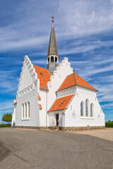 Fototapeta na wymiar Church at Bagenkop, Langeland, Denmark
