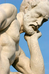 Statue in the Luxembourg garden : Marius Standing on the Ruins of Carthage