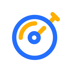 Stopwatch Icon with Outline Color