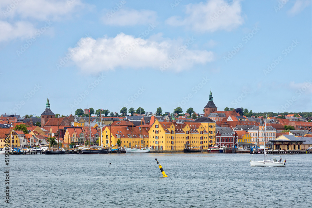 Sticker Svendborg old town and waterfront