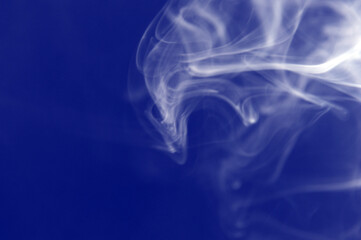 Blue sports smoke, abstract background material.