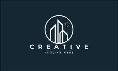 Creative Modern Real Estate Property and Construction Logo design
