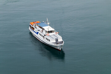 Passenger boat sails the Black Sea