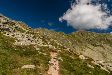 Fototapeta na wymiar Hiking in Retezat mountains in Romania