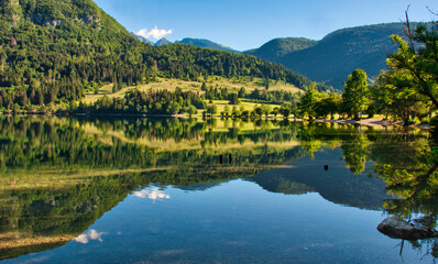 Lake Bohinj reflections, Slovenia