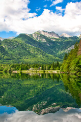 Naklejka na ściany i meble Lake Bohinj reflections, Slovenia