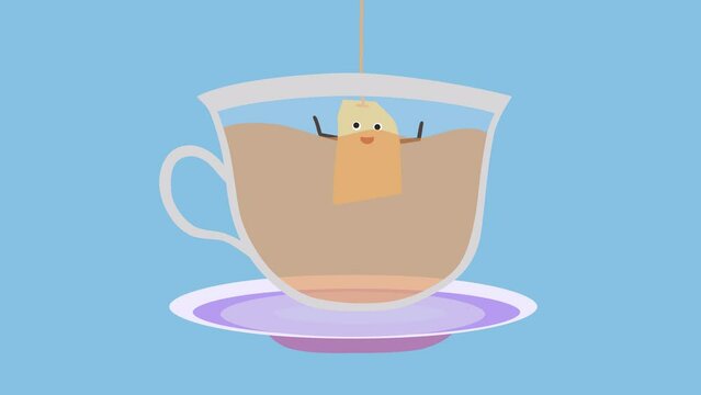 a cup of tea animation