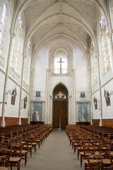La Planche. Choeur de l'église Saint-Jacques. Loire-Atlantique. Pays de la Loire	