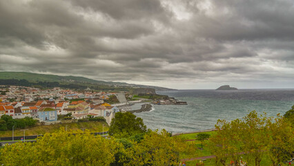 Fototapeta na wymiar The Terceira island, one of the islands of the portuguese archipelago, azores