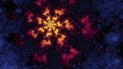 Fototapeta na wymiar beautiful fractal design artwork background