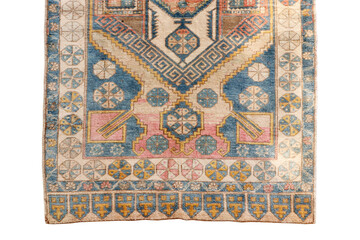 Hand woven antique Turkish carpet