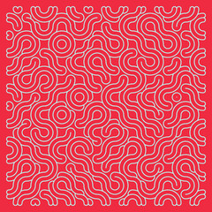 Color truchet tiling connections illustration