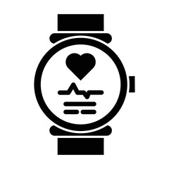 heart watch Vector icon which is suitable for commercial work

