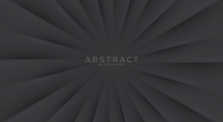 Black abstract geometric background. 3d background.