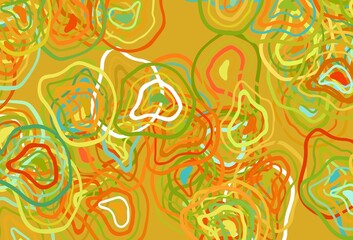 Light Green, Red vector pattern with wry lines.