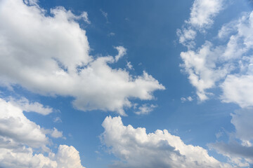 Masai Mara blue sky over Africa savanna
