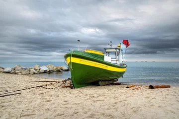 Fototapete Die Ostsee, Sopot, Polen Fischerboot auf der Ostsee