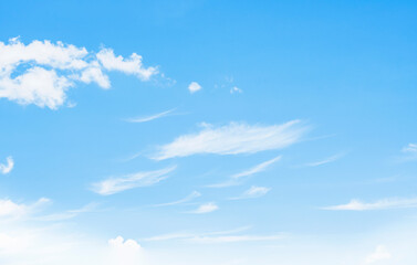 blue sky white clouds sunlight natural beauty