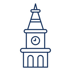 clock tower Vector icon which is suitable for commercial work

