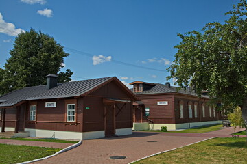 Fototapeta premium Station Kozlova Zasek, from the platform of which L.N. Tolstoy escaped from Yasnaya Polyana.