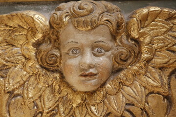 Angel sculpture in Saint Trophime cathedral, Arles