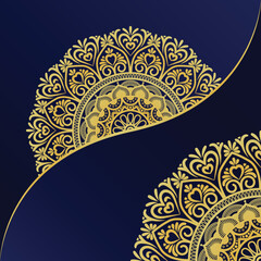 Luxury Mandala Background with Golden Arabesque Pattern Arabic Islamic East style,  Arabic Style Decorative Mandala.