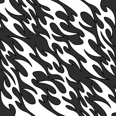 Simple background with flame pattern ornament