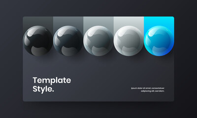 Original book cover design vector layout. Clean realistic balls site illustration.